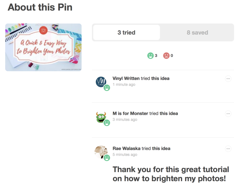 Pinterest Tried It Review