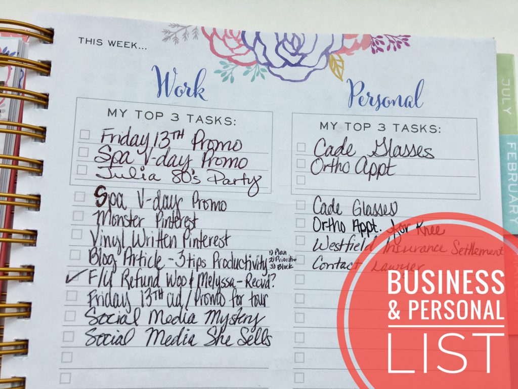 Business & Personal List - Productivity